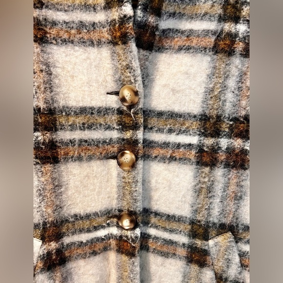 Isabel Marant Etoile Gabriel Plaid Coat Beige Size 36 - Picture 4 of 7